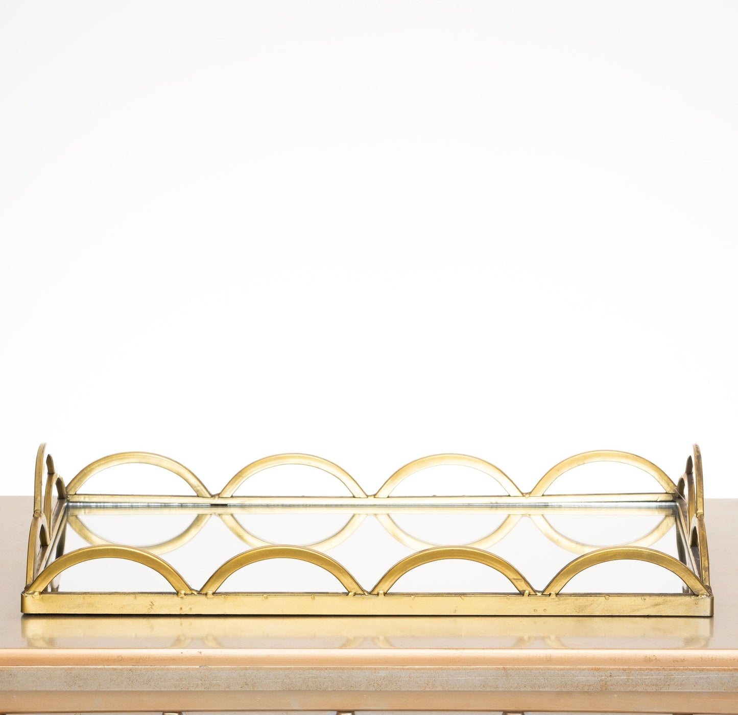 Decorative Tray with Mirror, Large