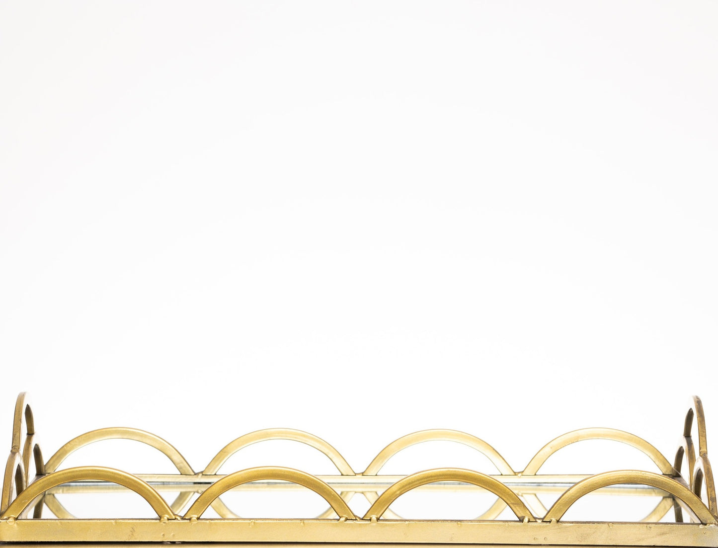 Decorative Tray with Mirror, Large