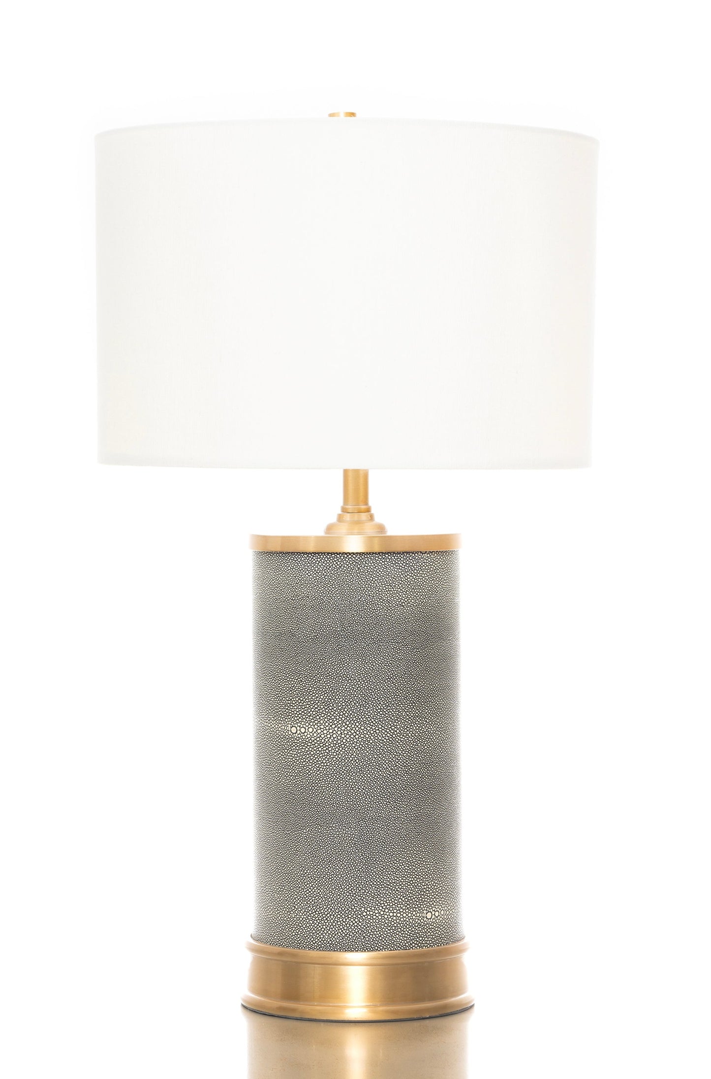 Shagreen Table Lamp, Charcoal