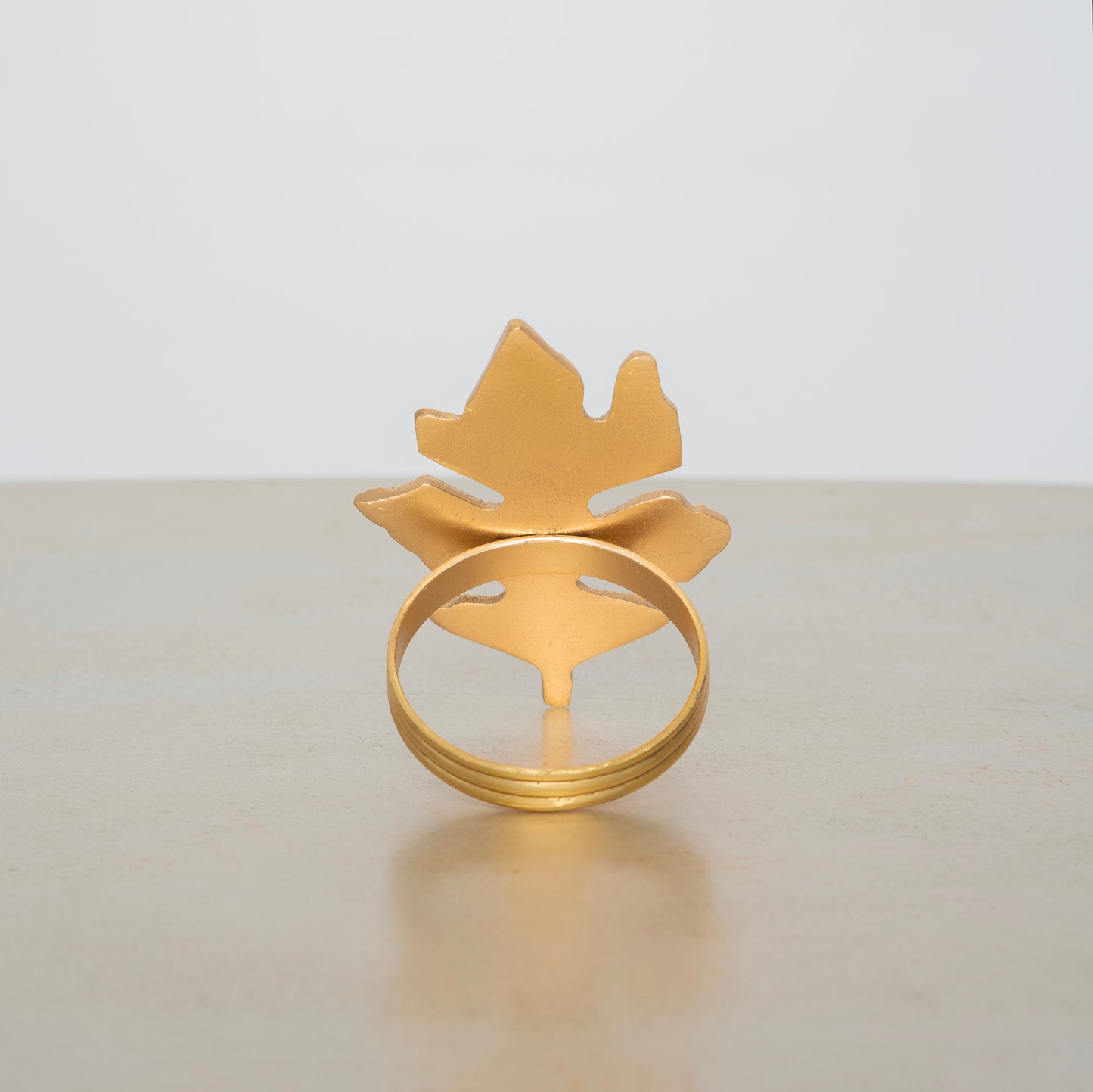Golden Leaf Napkin Rings( set of 4 )