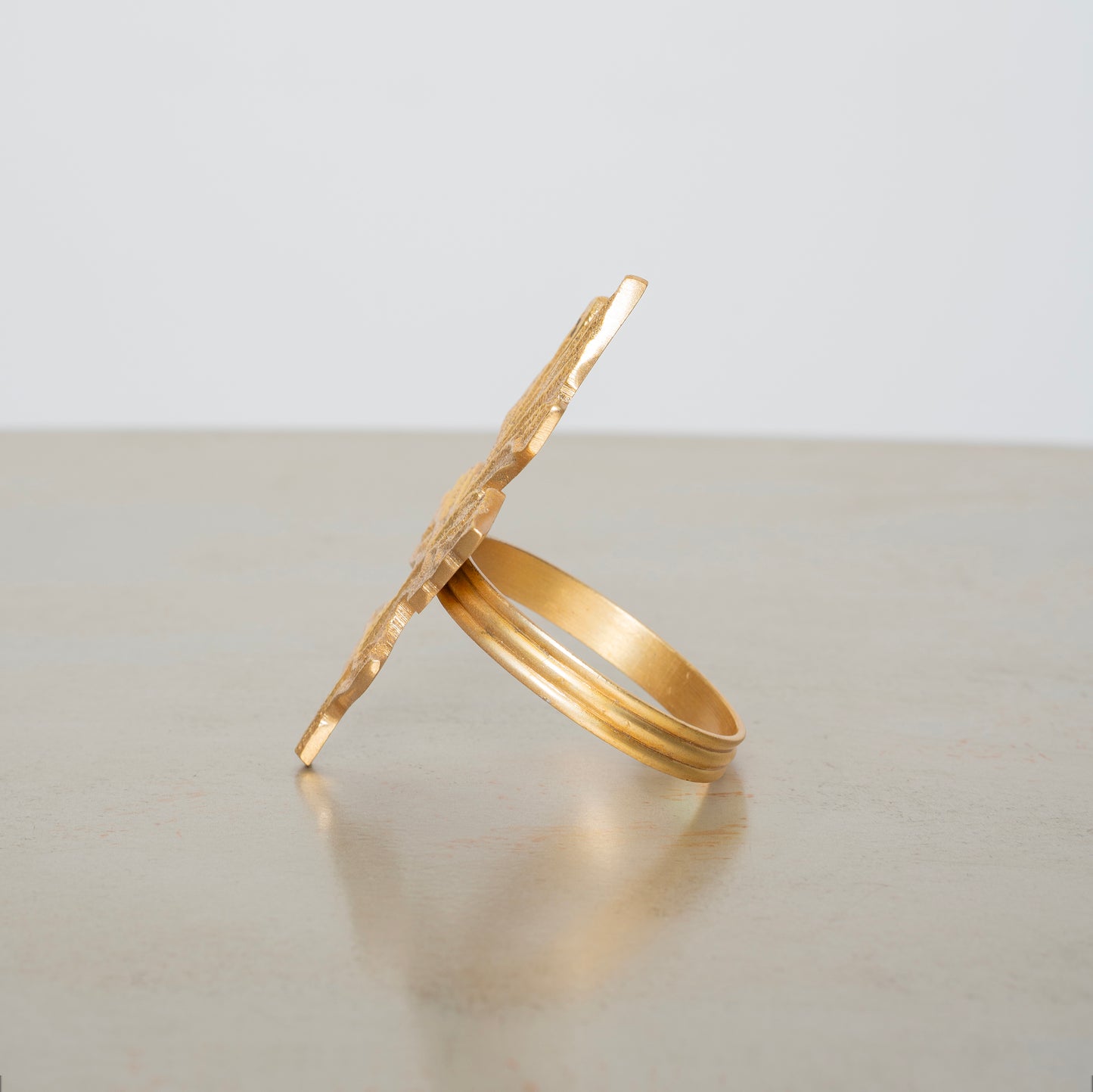 Golden Leaf Napkin Rings( set of 4 )