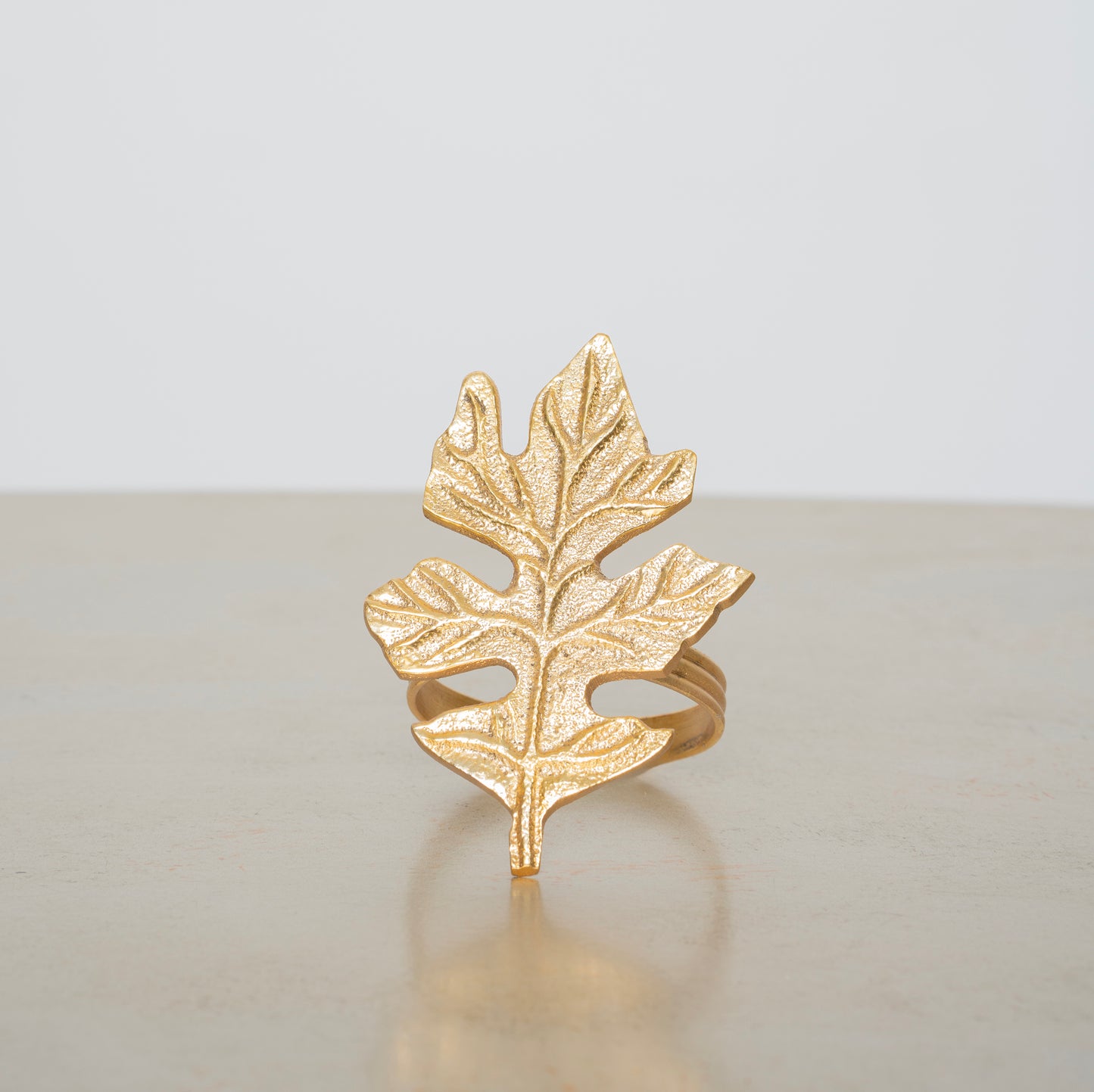 Golden Leaf Napkin Rings( set of 4 )
