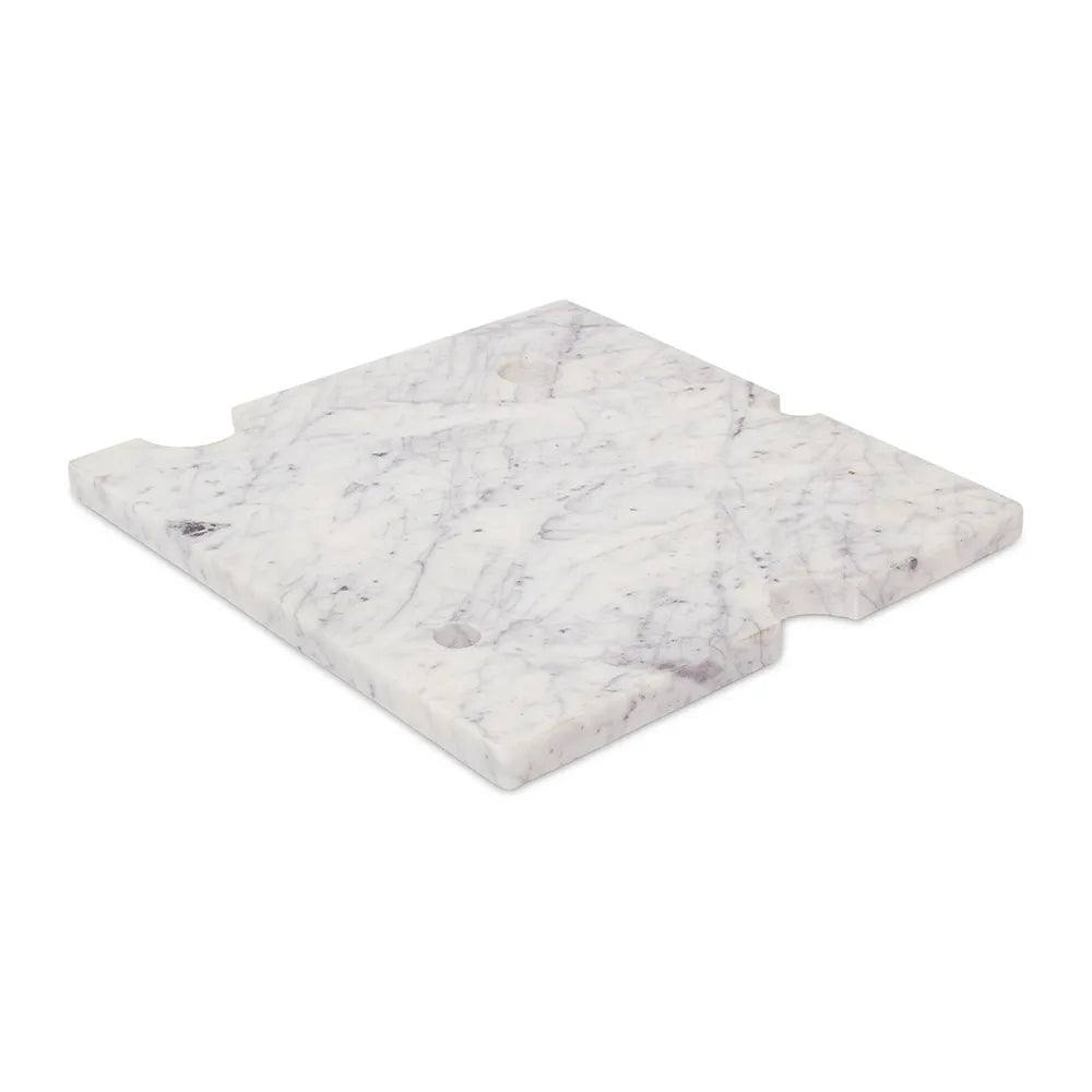Square Marble Cheese Board with Grooved Corners