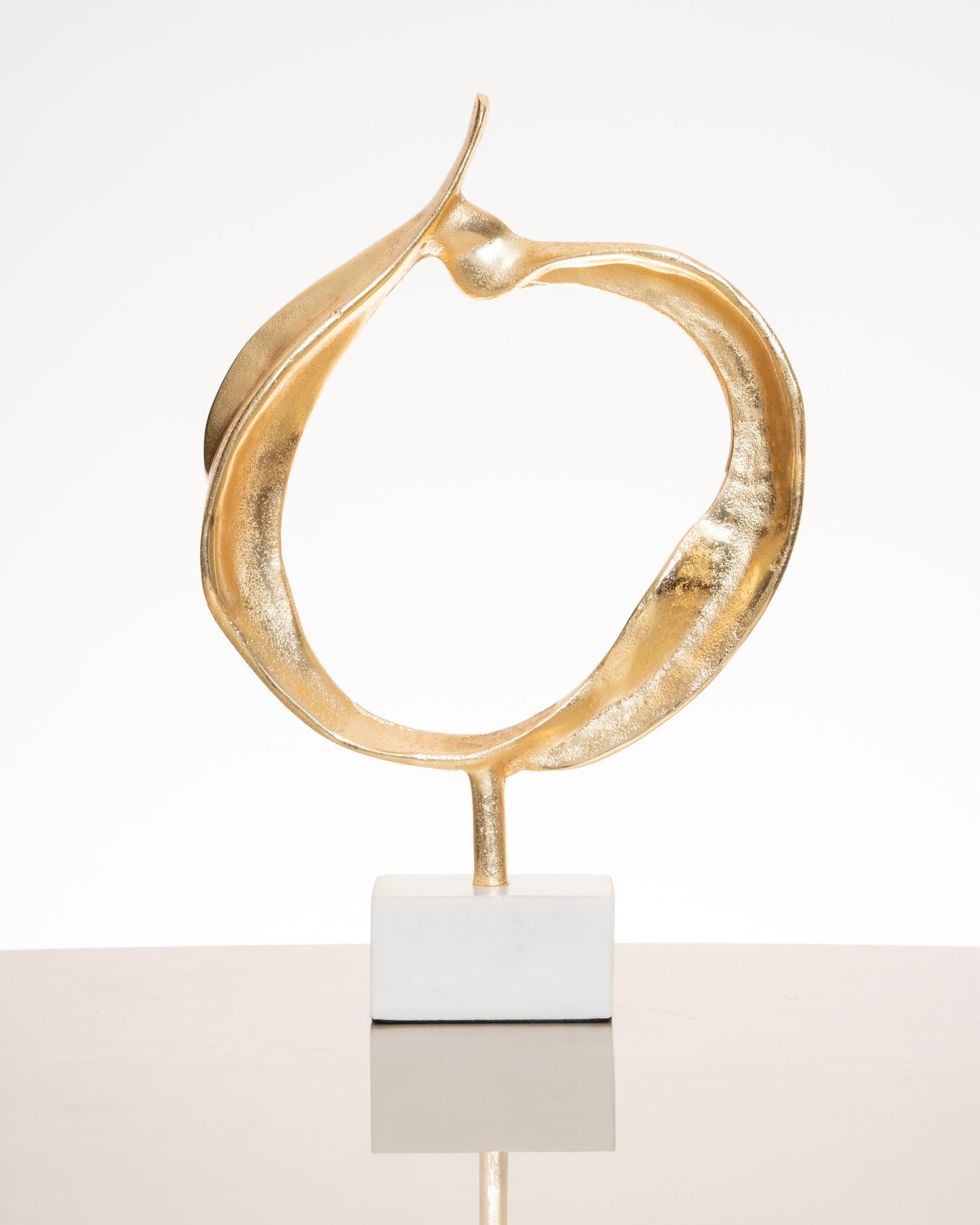 Metal Sculpture on Marble Base