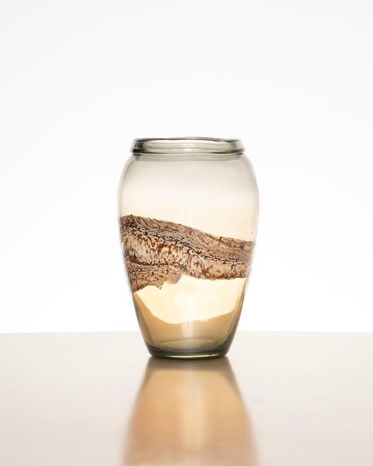Vase, Beige and Brown