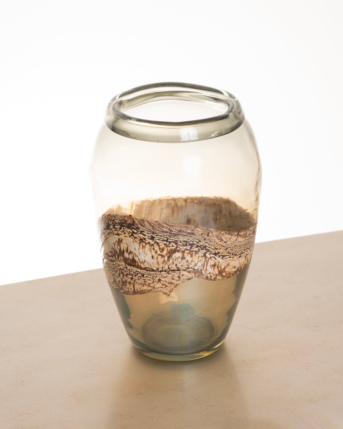 Vase, Beige and Brown