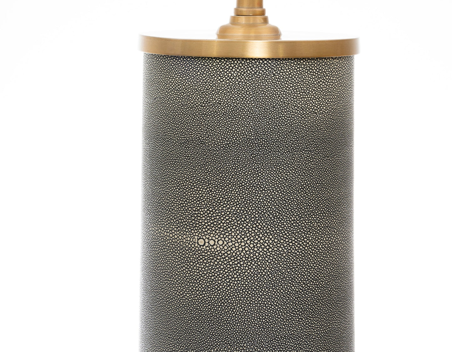 Shagreen Table Lamp, Charcoal