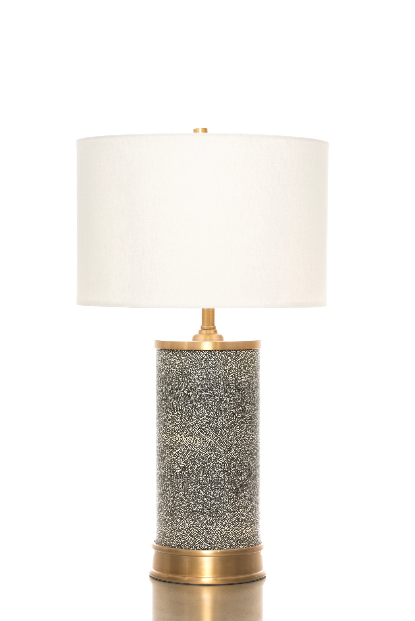 Shagreen Table Lamp, Beige