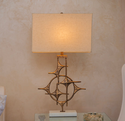 Estelar Table Lamp, Antique Gold