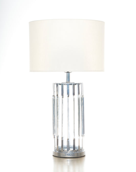Verti Table Lamp, Silver