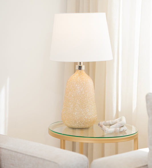 Villach I Glass Table Lamp with Shade