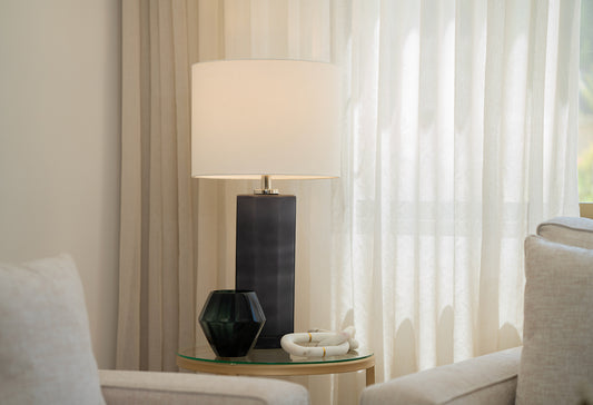 Villach II Glass Table Lamp with Shade