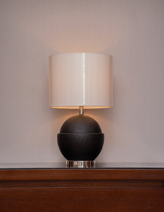 Villach V Glass Table Lamp with White Shade