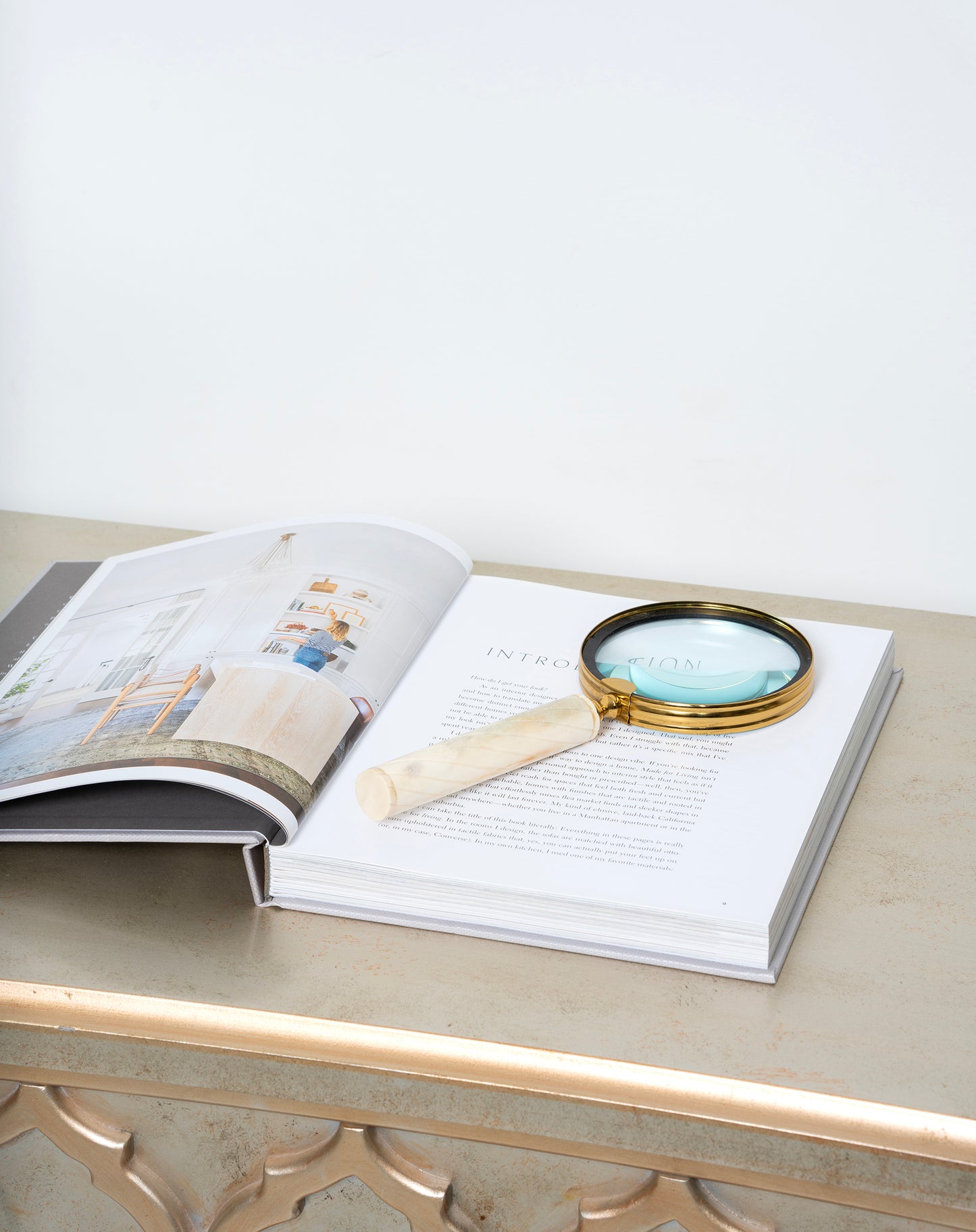 Resin Magnifying Glass, Beige