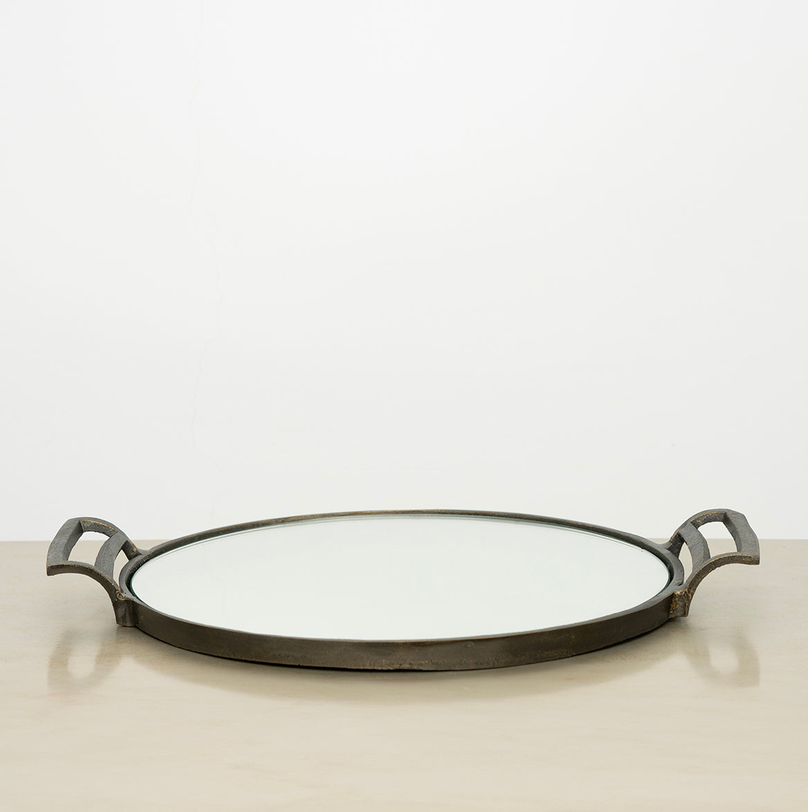 Rustic Tray with Mirror
