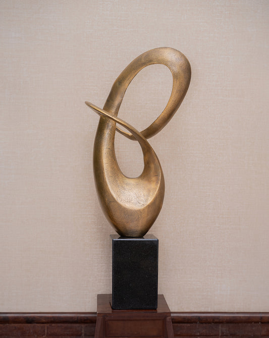 Sculpture on Black Marble Base