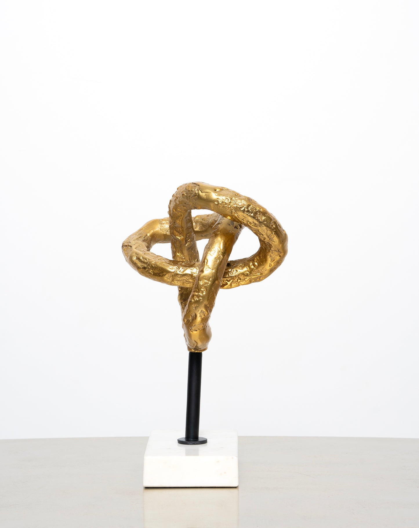 Knot Sculpture on Marble Base