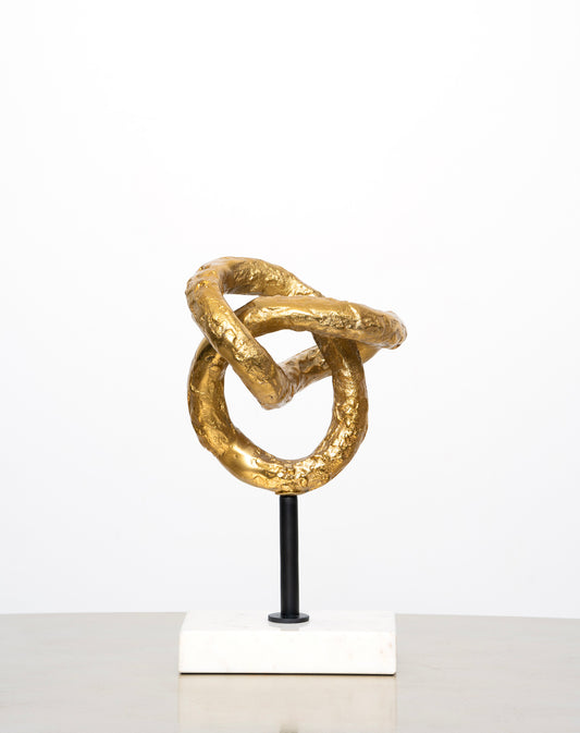 Knot Sculpture on Marble Base