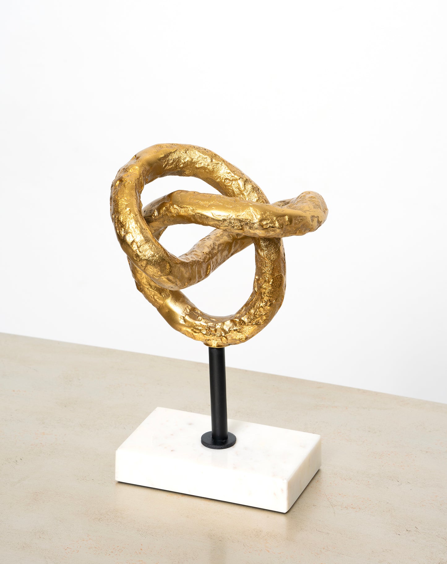 Knot Sculpture on Marble Base