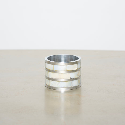 Mother of Pearl Napkin Rings( set of 4 )
