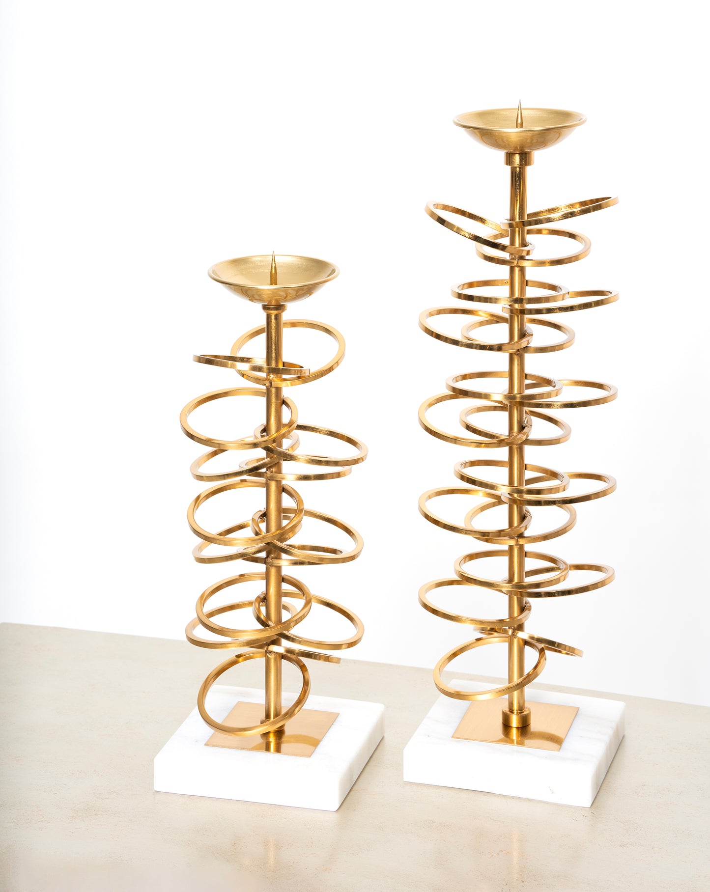 Gold Rings Candle holder