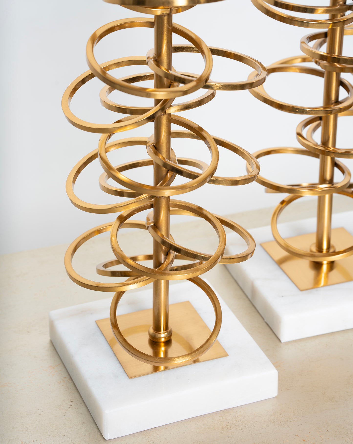 Gold Rings Candle holder