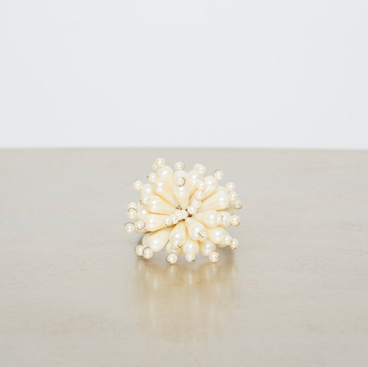 Faux Pearl Napkin Rings( set of 4 )