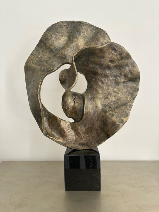 Ruffle Sculpure on Granite Base