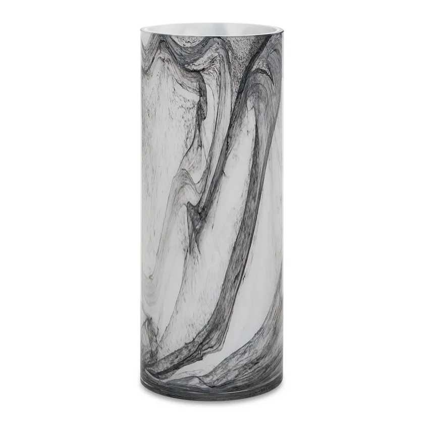 Vase, White & Black